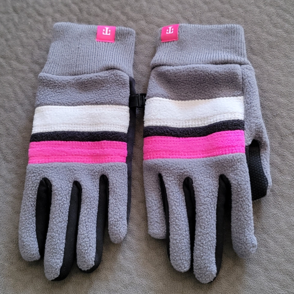 T-Mobile Black, Grey and Pink Unisex Gloves sz S/M